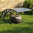 ID MARKET - Toit de protection UV en polycarbonate pour robot tondeuse gris anthracite - vignette
