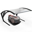 ID MARKET - Toit de protection UV en polycarbonate pour robot tondeuse gris anthracite - vignette