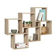 ID MARKET - Etagère murale double position LUCAS bois façon hêtre - vignette
