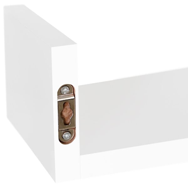 ID MARKET - Lot de 3 étagères murales blanches - large
