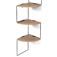ID MARKET - Etagère murale d'angle ISA 5 niveaux bois et métal design industriel - vignette