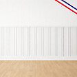 99DECO - Kit de moulures murales en bois à 26 tasseaux de 150 cm - Pin des Landes - Prêt à coller et peindre - Iris - 3 mètres - Fabrication française - vignette