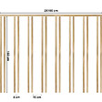 99DECO - Kit de moulures murales en bois à 16 tasseaux de 150 cm - Pin des Landes - Prêt à coller et peindre - Iris - 2 mètres - Fabrication française - vignette