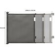 ID MARKET - Barrière de sécurité rétractable pour animaux domestiques 130 cm gris - vignette