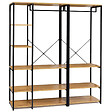 ID MARKET - Dressing modulable XXL L. 150 cm DETROIT design industriel - vignette
