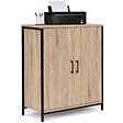 ID MARKET - Armoire basse DETROIT 2 portes design industriel - vignette