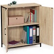 ID MARKET - Armoire basse DETROIT 2 portes design industriel - vignette