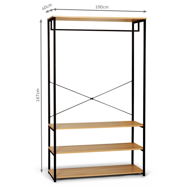 ID MARKET - Dressing large L. 100 cm DETROIT design industriel - large