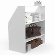 ID MARKET - Etagère sous pente 2 niveaux TOMI 100 x 50 x 70/110 cm blanc - vignette