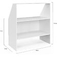 ID MARKET - Etagère sous pente 2 niveaux TOMI 100 x 50 x 70/110 cm blanc - vignette