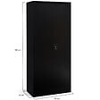 ID MARKET - Armoire métallique 80 cm 5 niveaux noire - vignette