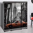 ID MARKET - Armoire de rangement penderie pliable vêtements en tissu NEW-YORK dressing XXL - vignette