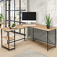 ID MARKET - Bureau d'angle en forme de L DETROIT design industriel - vignette
