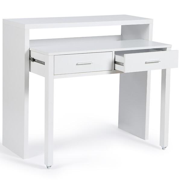 ID MARKET - Bureau extensible MAX blanc - large