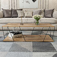 HABITAT ET JARDIN - Table basse en bois "Zisino" - 120 x 50 x 30 cm - Marron - vignette