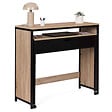 ID MARKET - Bureau extensible 1 tiroir noir BOSTON design industriel - vignette
