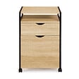 ID MARKET - Caisson de bureau support imprimante DETROIT 2 tiroirs design industriel - vignette