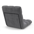 ID MARKET - Chaise de sol pliante GARANCE 5 positions en velours gris anthracite - vignette
