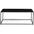 ID MARKET - Table basse rectangulaire DAVIS 113 cm en métal noir mat design industriel - vignette