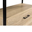 ID MARKET - Meuble à chaussures 12 paires LUIS 2 portes avec étagère supérieure design industriel - vignette