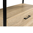 ID MARKET - Meuble à chaussures 18 paires LUIS 3 portes avec étagère supérieure design industriel - vignette