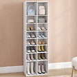 ID MARKET - Etagère à chaussures 16 compartiments blanc - vignette