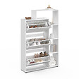 ID MARKET - Meuble à chaussures 18 paires KLARK 3 portes avec étagère blanc - vignette