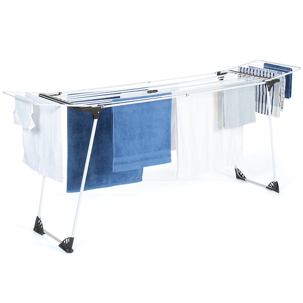ID MARKET - Séchoir à linge horizontal pliable ULTRA capacité 22M blanc - large