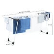 ID MARKET - Séchoir à linge horizontal pliable ULTRA capacité 22M blanc - vignette