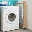 ID MARKET - Séchoir à linge pliable DELUXE capacité 27M blanc et effet bois - vignette