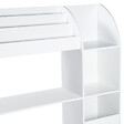 ID MARKET - Meuble de rangement EMMA étagère jouets et bibliothèque enfant en bois blanc - vignette