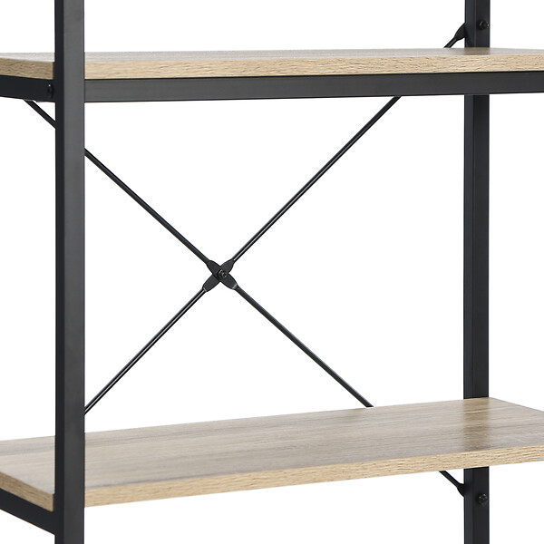 ID MARKET - Etagère 5 niveaux DETROIT design industriel 170 cm - large
