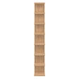 ID MARKET - Etagère murale suspendue double position CHIARA 8 étagères façon hêtre 190 cm - vignette