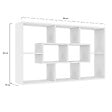 ID MARKET - Etagère murale COLETTE avec 8 compartiments blanc - vignette