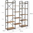 ID MARKET - Étagère bibliothèque trio 5 niveaux DETROIT design industriel 170 cm - vignette