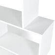 ID MARKET - Etagère bibliothèque SOFIA forme S bois blanc 189 cm - vignette