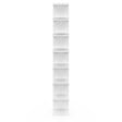 ID MARKET - Etagère murale suspendue double position CHIARA 8 étagères blanc 190 cm - vignette