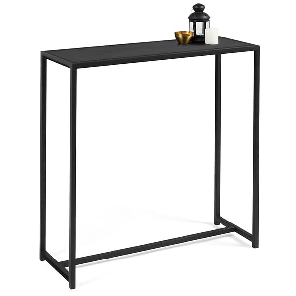 ID MARKET - Console DAVIS en métal noir mat design industriel - large