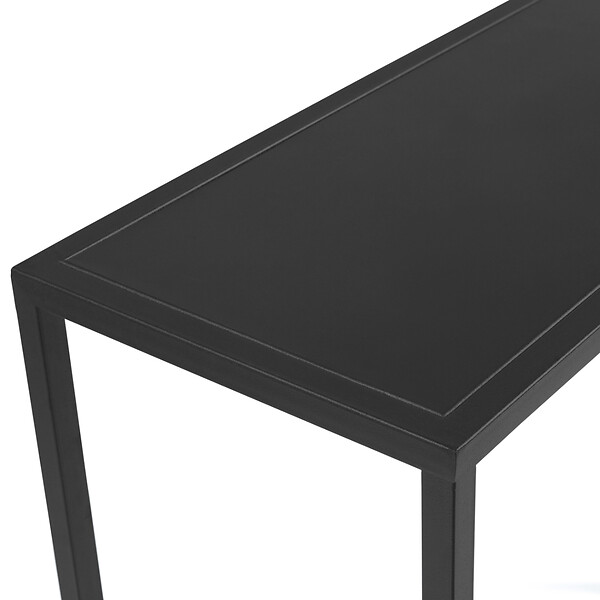 ID MARKET - Console DAVIS en métal noir mat design industriel - large