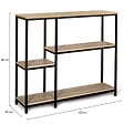 ID MARKET - Console étagère bibliothèque DETROIT design industriel - vignette