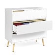 ID MARKET - Commode 3 tiroirs HELSINKI 80 cm scandinave blanc - vignette