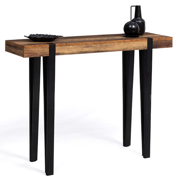 ID MARKET - Console AUSTRIA bois pied épingle - large