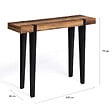 ID MARKET - Console AUSTRIA bois pied épingle - vignette
