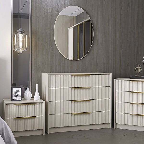 HABITAT ET JARDIN - Commode en bois "Kale" - 100 x 45 x 85 cm - Beige - large