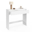 ID MARKET - Console 1 tiroir TOMI bois blanc - vignette