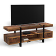 ID MARKET - Meuble TV 140 cm AUSTRIA avec tiroirs bois pieds épingle - vignette