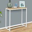 ID MARKET - Console DETROIT design industriel bois et métal blanc - vignette