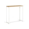 ID MARKET - Console DETROIT design industriel bois et métal blanc - vignette