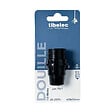 TIBELEC - Douille E14 isolée demi filteée bague 35mm noir - vignette
