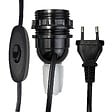 TIBELEC - Kit adaptateur bouteille plastique Noir E27 - vignette